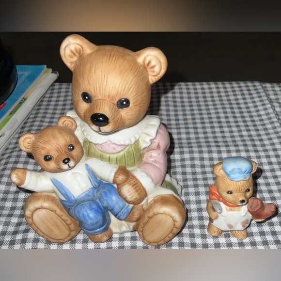 Homco | Other | Vintage Homco Figurine 444 Mother Bear Holding Baby Boy